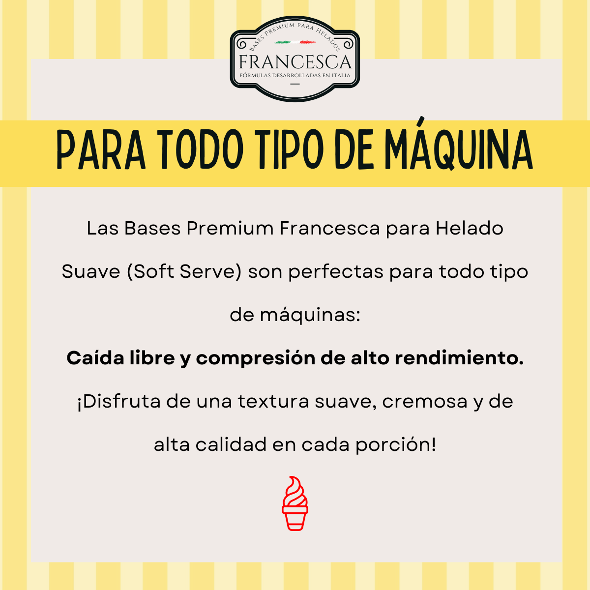 Base para Helado Suave de Yogurt Natural – Francesca