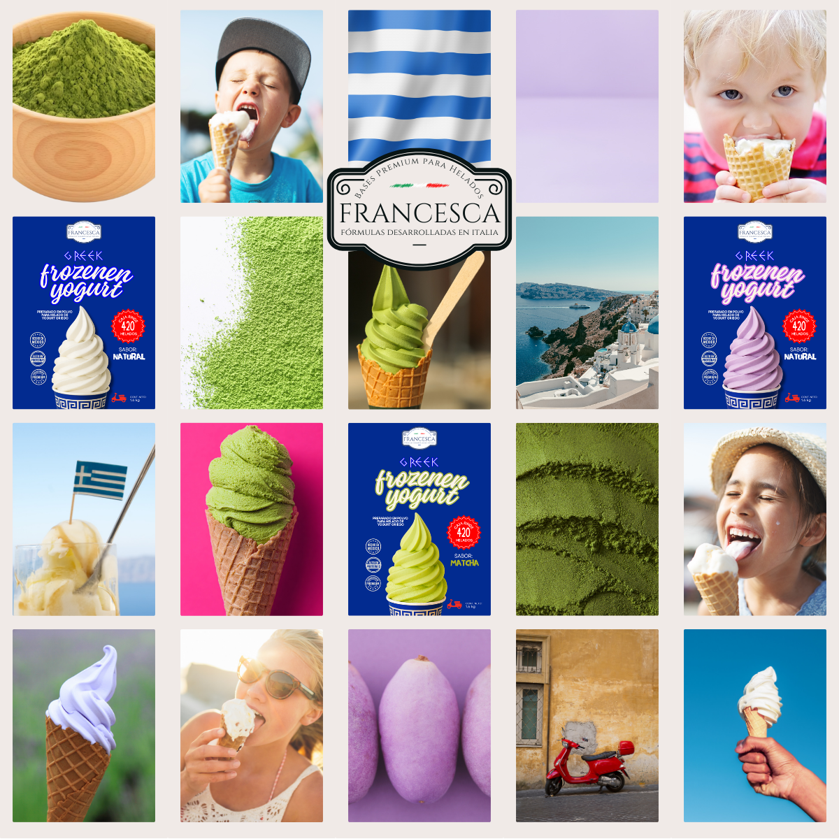 Base para Helado de Yogurt Griego Natural - Francesca