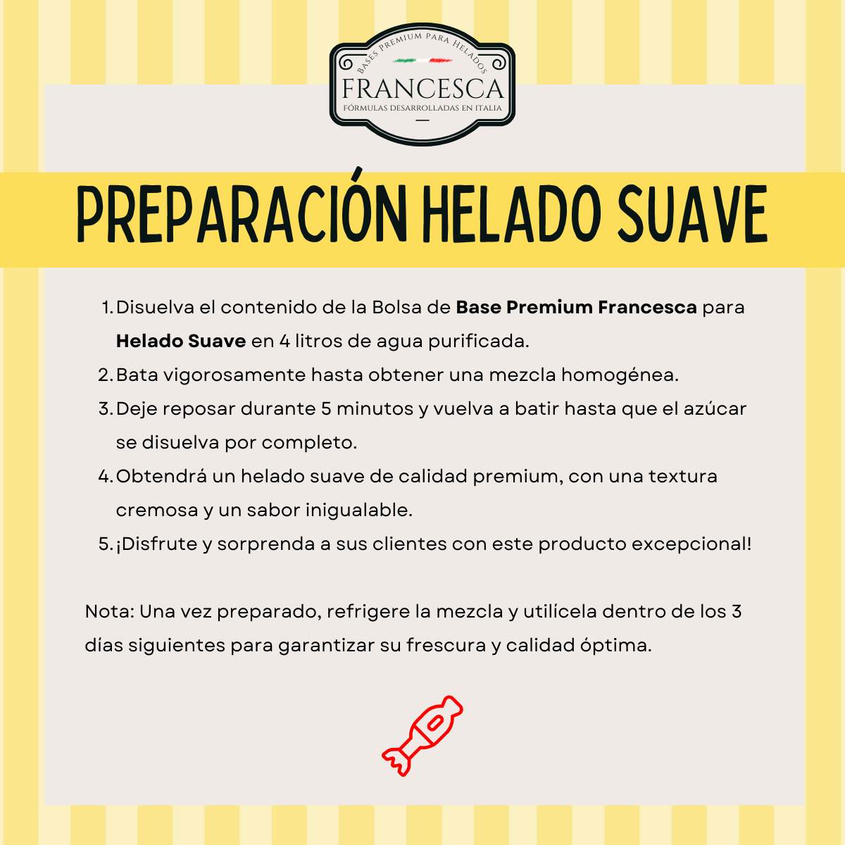 Base para Helado Suave de Chai Latte– Francesca