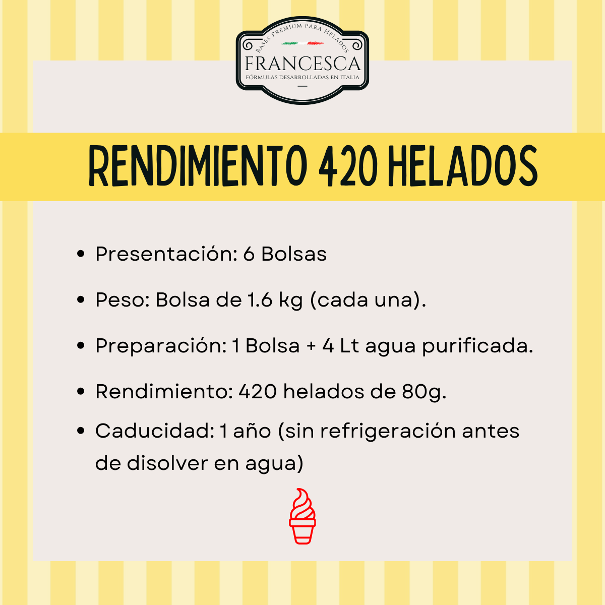 Base para Helado Suave de Chai Latte– Francesca