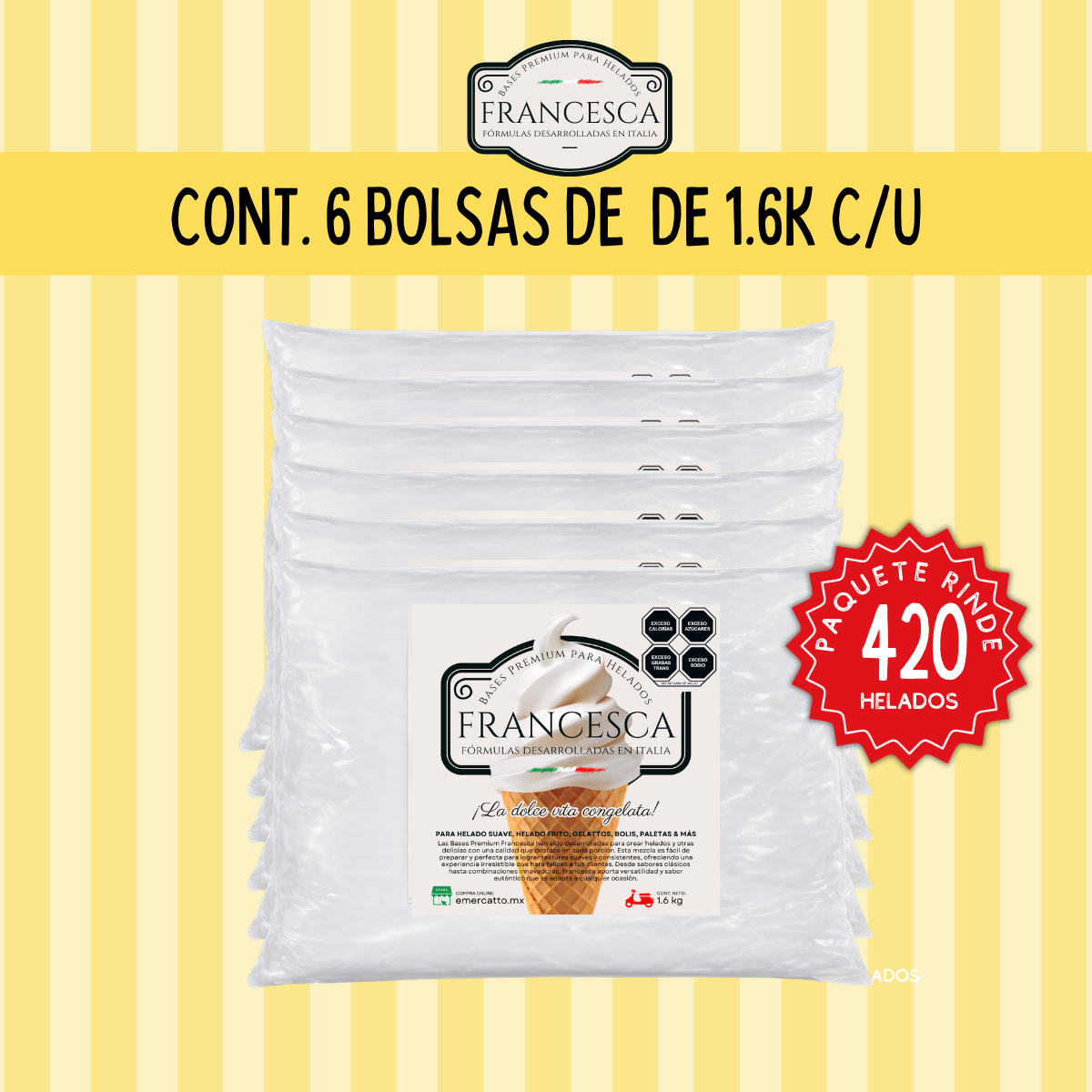 Base para Helado Suave de Chai Latte– Francesca