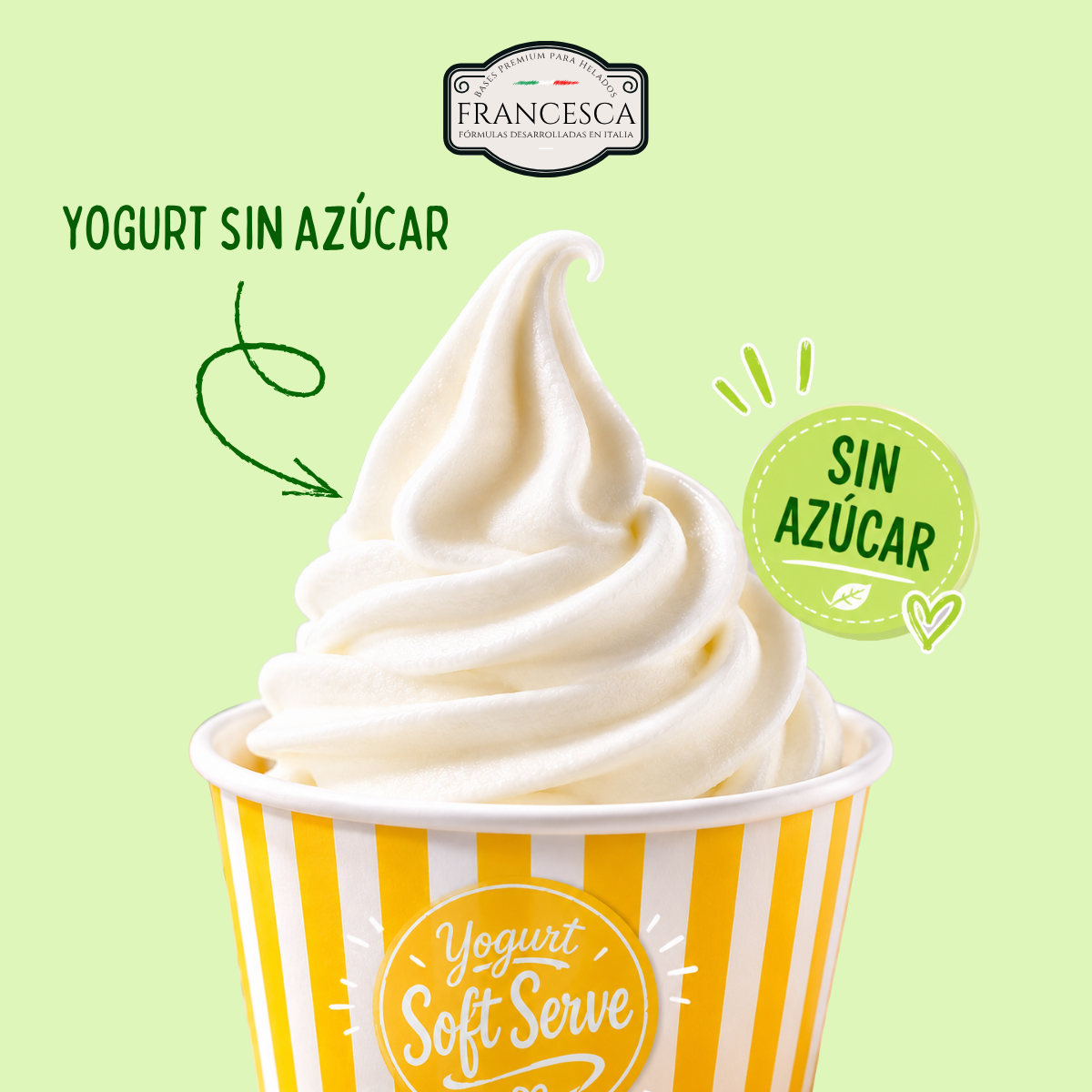 Base para Helado Suave de Yogurt sin Azúcar – Francesca