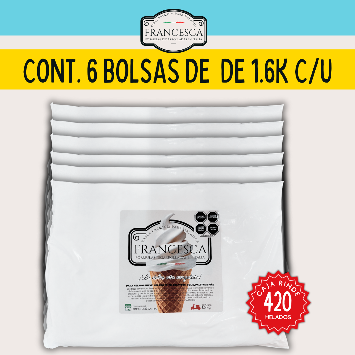 Base para Helado Suave de Nieve de Limón – Francesca
