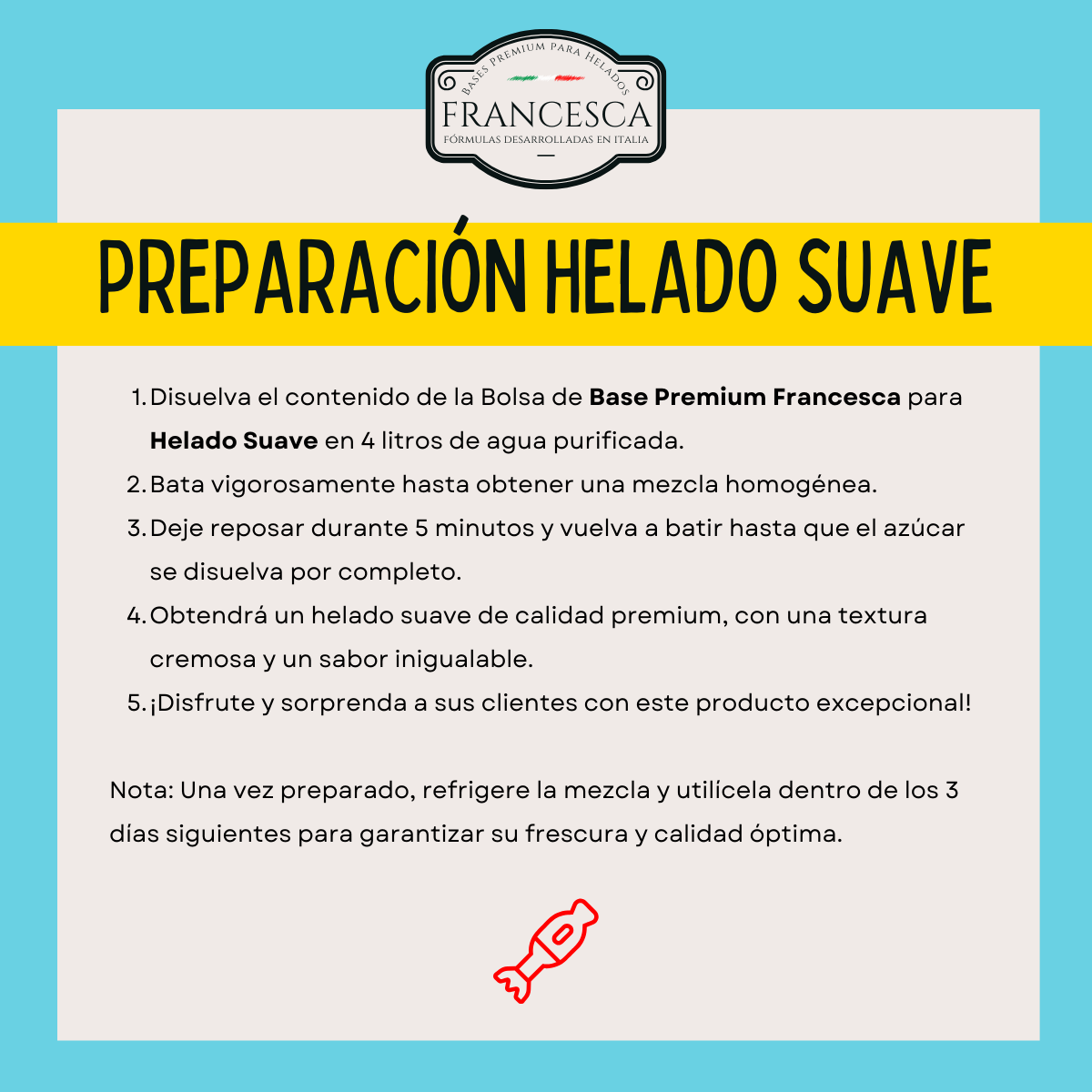 Base para Helado Suave de Nieve de Limón – Francesca