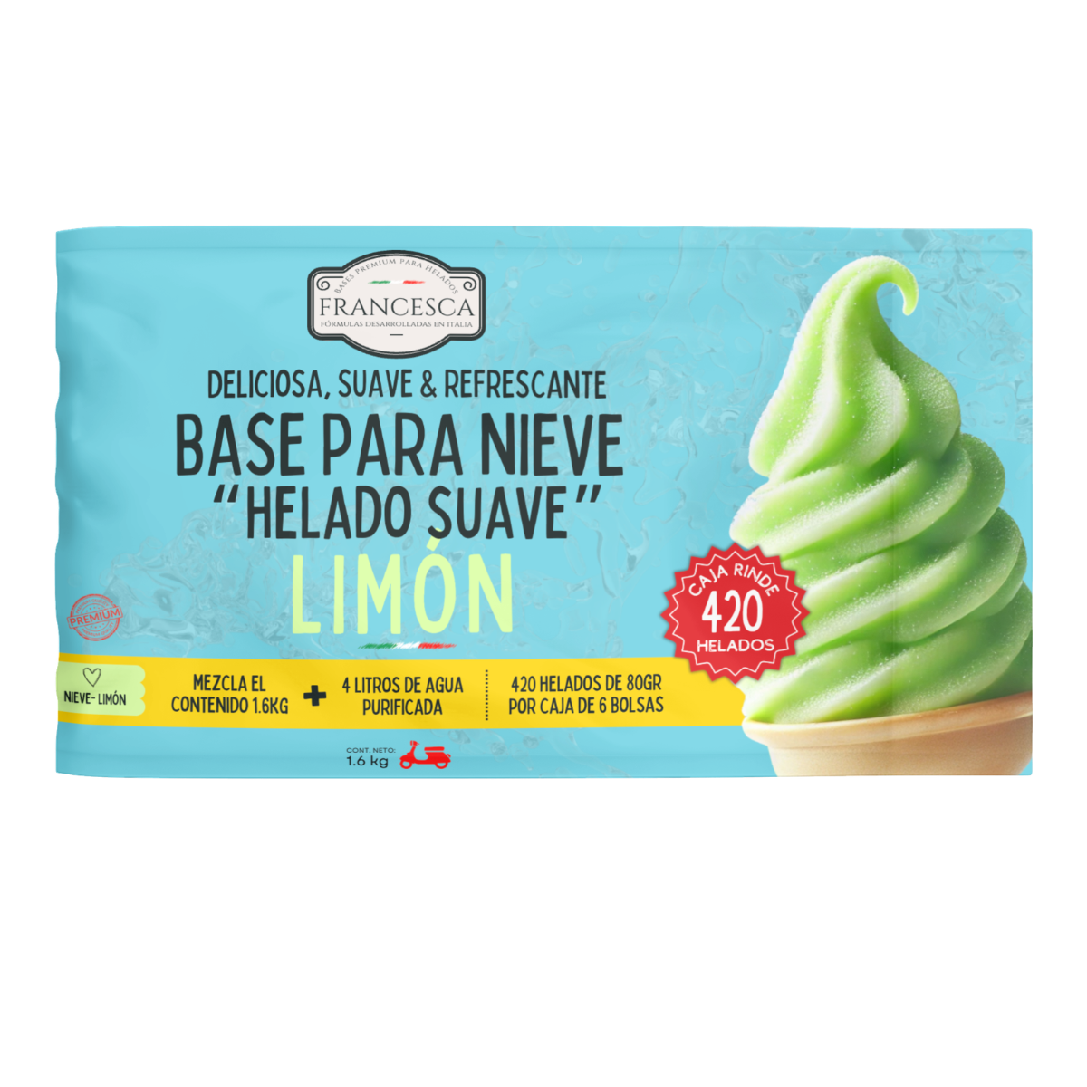 Base para Helado Suave de Nieve de Limón – Francesca