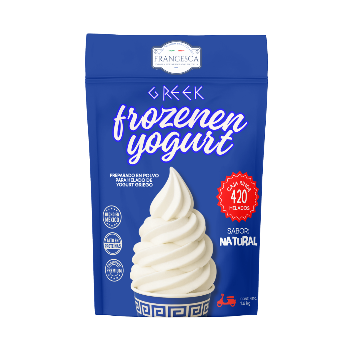 Base para Helado de Yogurt Griego Natural - Francesca