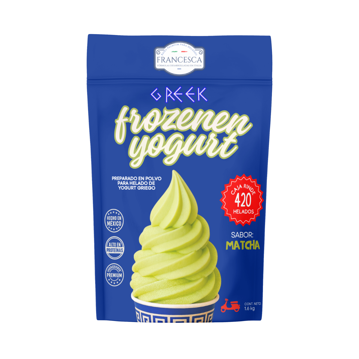 Base para Helado de Yogurt Griego Matcha - Francesca