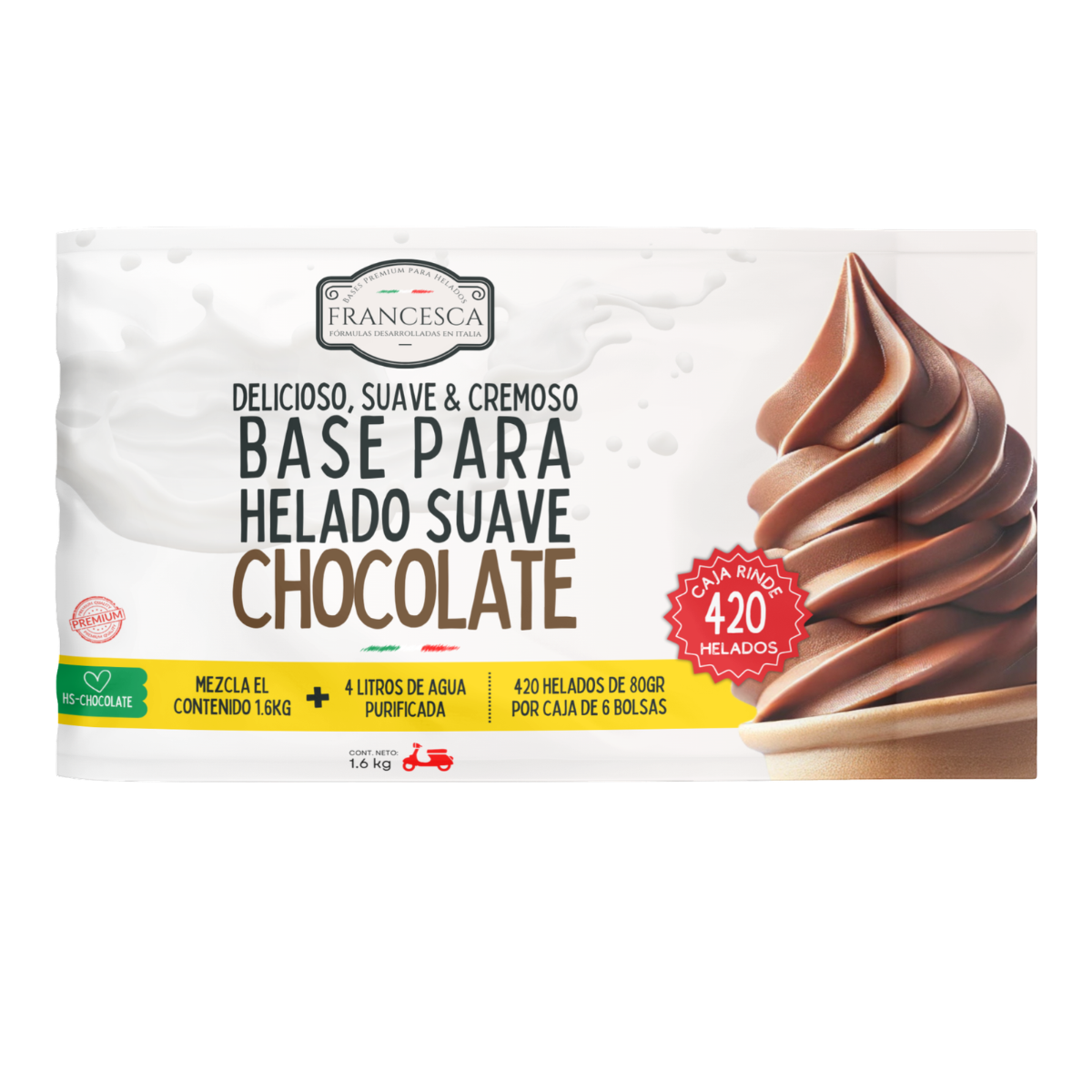 Base para Helado Suave de Chocolate – Francesca