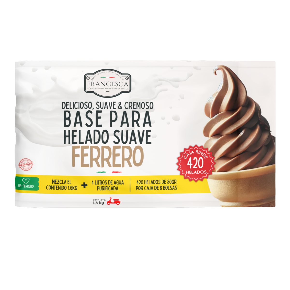 Base para Helado Suave de Ferrero – Francesca