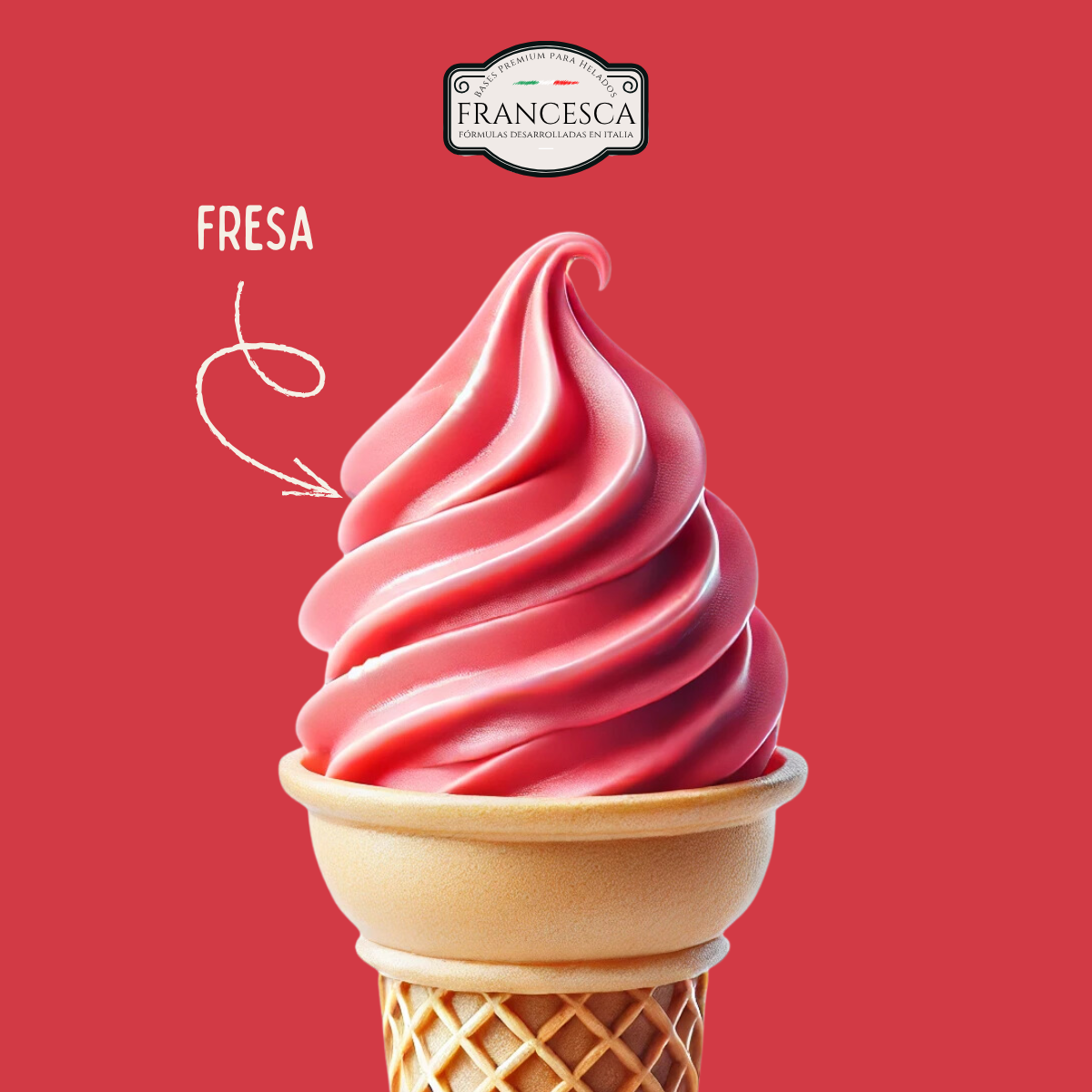 Base para Helado Suave de Fresa – Francesca
