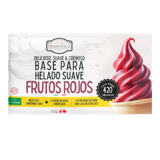 Base para Helado Suave de Frutos Rojos – Francesca