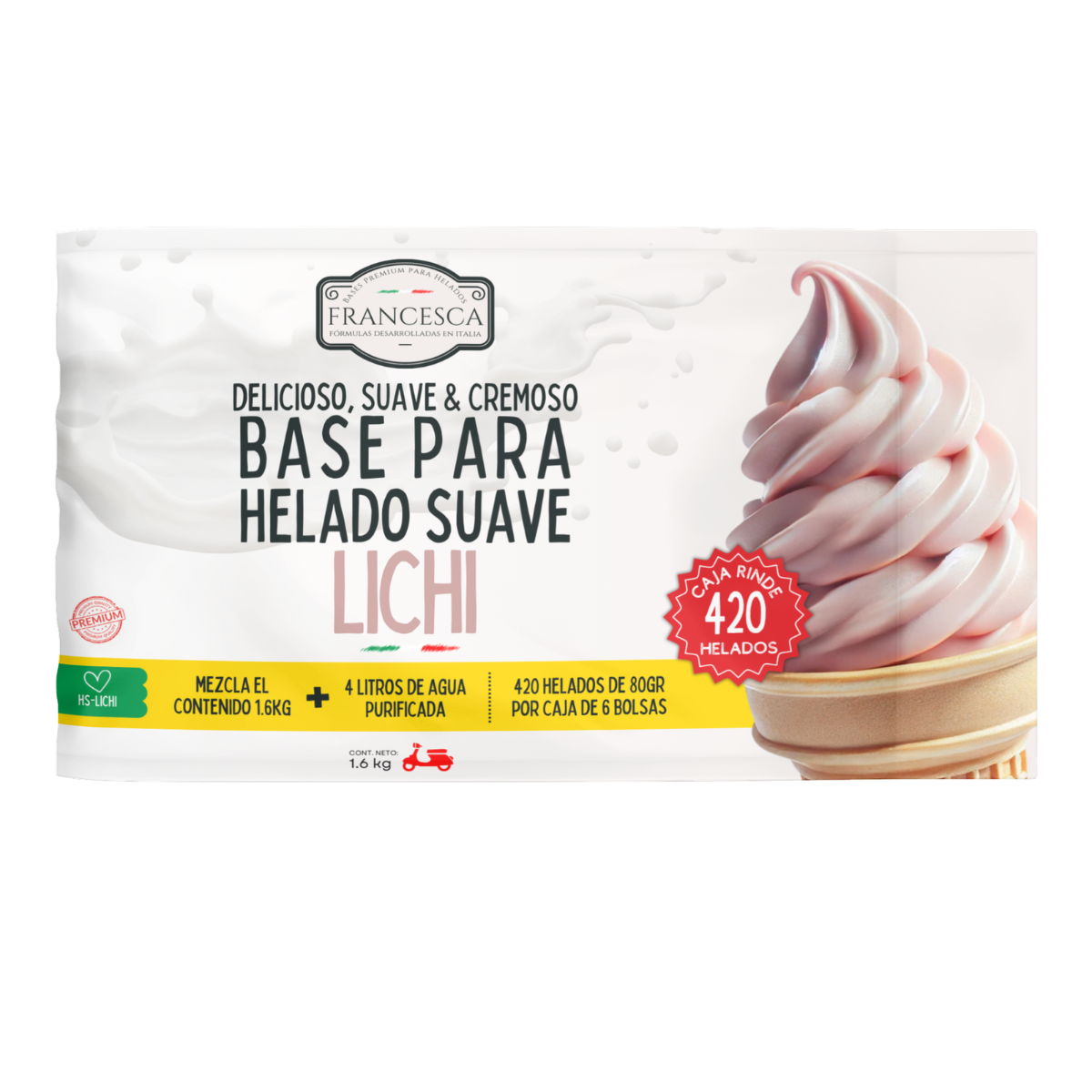 Base para Helado Suave de Lichi – Francesca
