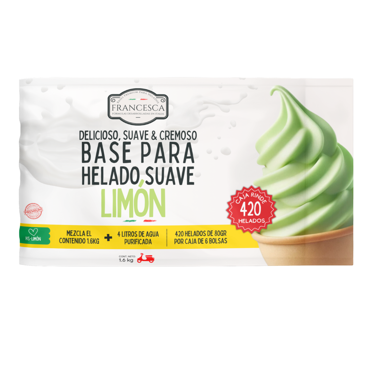 Base para Helado Suave de Limón – Francesca