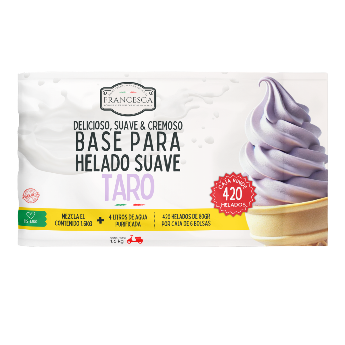 Base para Helado Suave de Taro – Francesca